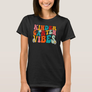 Kindergarten Vibes Retro Kinder Crew Team 1st Day  T-Shirt