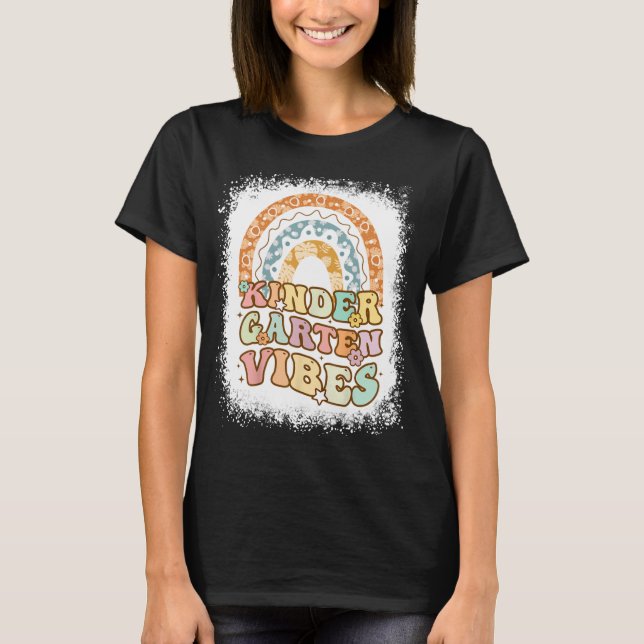 Kindergarten Vibes Shirt, Kindergarten Teacher T-Shirt (Front)