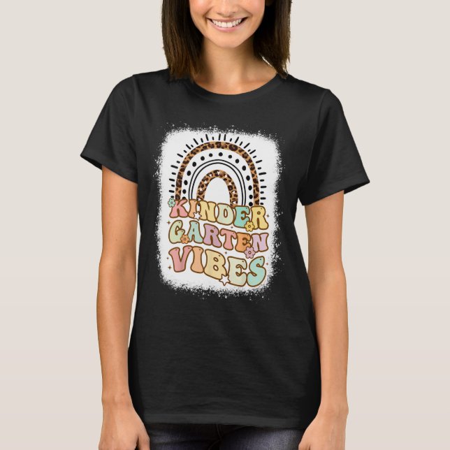 Kindergarten Vibes Shirt, Kindergarten Teacher T-Shirt (Front)