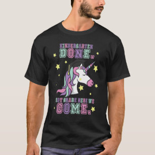 Kindergarten We Are Done 1st Grade Kinder Unicorn T-Shirt