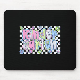 Kindergarten Wildflower First Day Of School Back T Mouse Pad