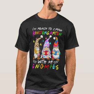 Kindergarten With My Gnomies Tie Dye Back To Schoo T-Shirt