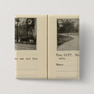 Kinderhook Stottville 2 Inch Square Button