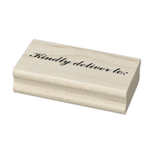 Kindly deliver to rubber stamp