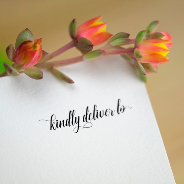 Kindly Deliver to - script Rubber Stamp (Creator Uploaded)