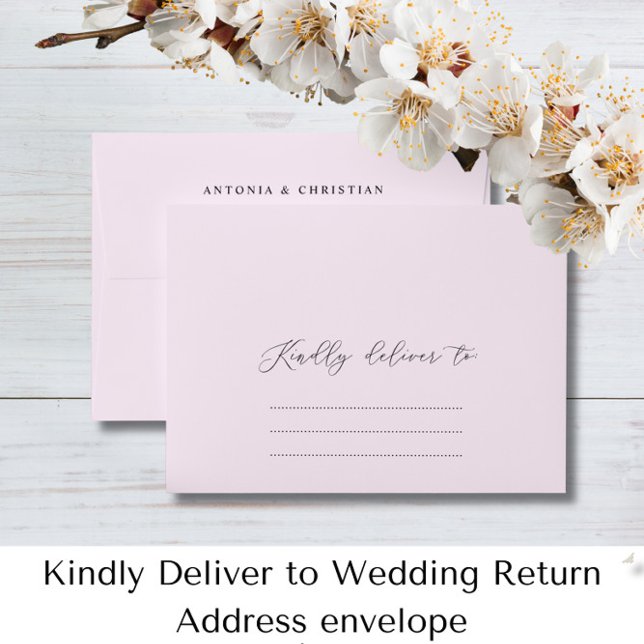 Kindly Deliver to Wedding Return Address  Envelope (Creator Uploaded)
