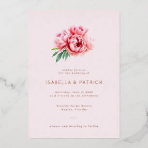 Kindly Join Us for the Celebration Pink Floral Ser