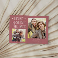 Kindly Reserve 2-Photo Pink Wedding