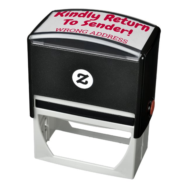 "Kindly Return To Sender!", "WRONG ADDRESS" Self-inking Stamp (Product)