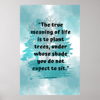 Kindness and Good Will Wisdom Quote Wall Poster