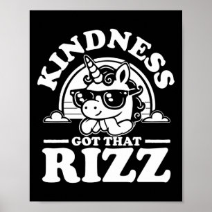 Kindness Anti Bullying Week Unicorn Got Rizz Stick Poster