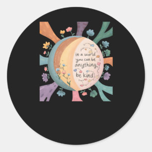 Kindness Blooms Across The World Sticker