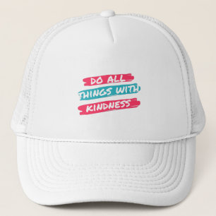Kindness Brush Stroke Streetwear Tee - Modern Aest Trucker Hat