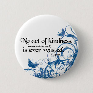 kindness butterfly swirl 2 inch round button