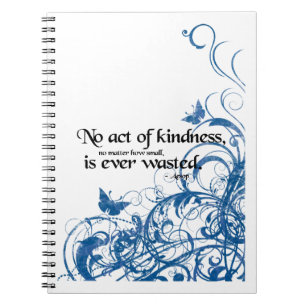 kindness butterfly swirl notebook