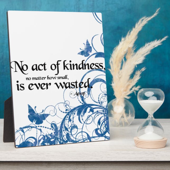 kindness butterfly swirl plaque (Side)