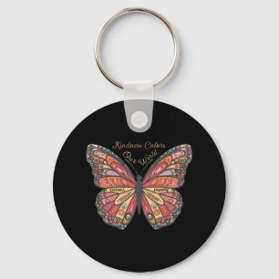 Kindness Colours Our World Inspirational Quote Sti Keychain
