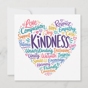 Kindness compassion empathy and respect invitation