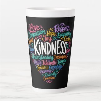Kindness compassion empathy and respect latte mug