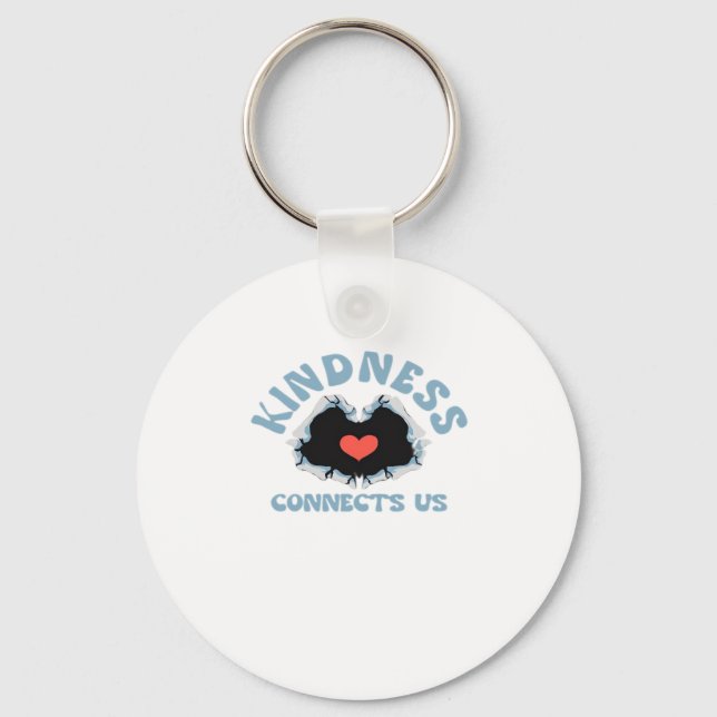 Kindness Connects Us Classic Keychain (Front)