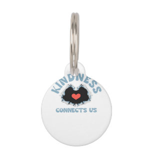 Kindness Connects Us Classic Pet Tag