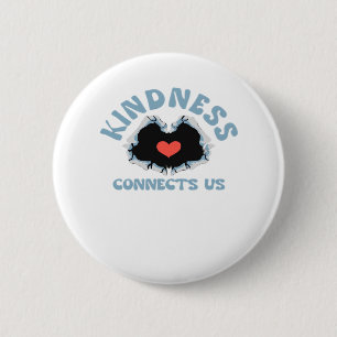 Kindness Connects Us Classic Style 2 Inch Round Button