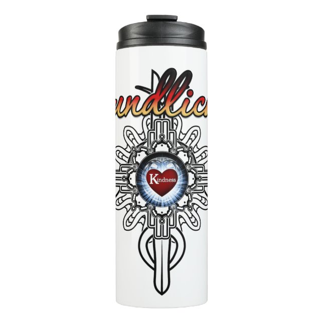 Kindness In German Colorized Version Thermal Tumbler (Front)