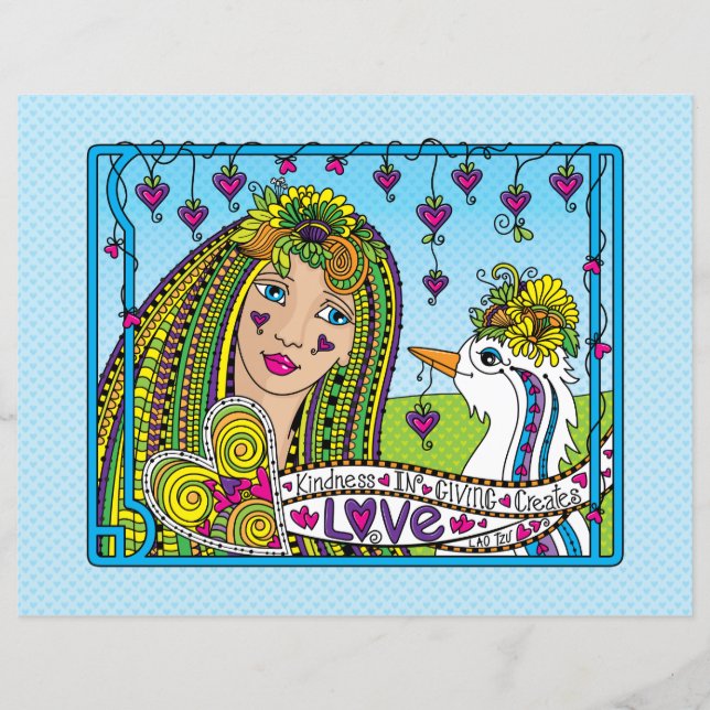 Kindness In Giving_Flat Paper Sheet 11"x8.5" (Front)