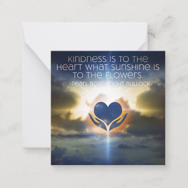 Kindness Inspirational Note Card (Front)