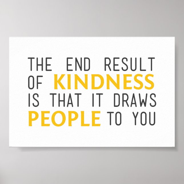 Kindness Inspirational Poster (Front)