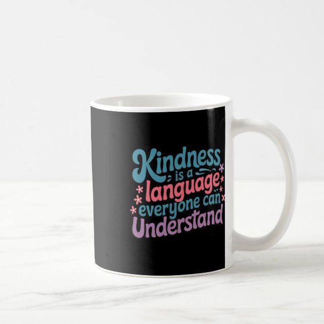 Kindness - Inspirational Quote Sticker  Coffee Mug (Right)