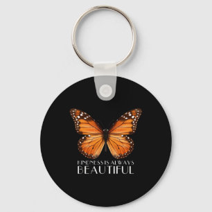 Kindness Is Always Beautiful Monarch Butterfly Gif Keychain