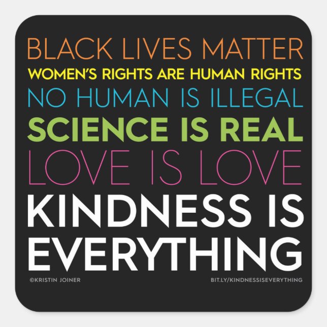 Kindness Is Everything Stickers (Front)