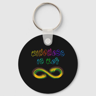 Kindness Is Key Autism Awareness Neurodiversity Ch Keychain