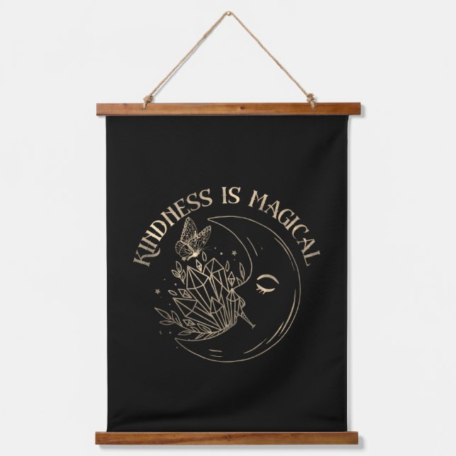 Kindness Is Magical Celestial Hanging Tapestry (Front)