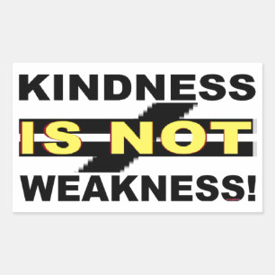 KINDNESS IS NOT WEAKNNESS! STICKER