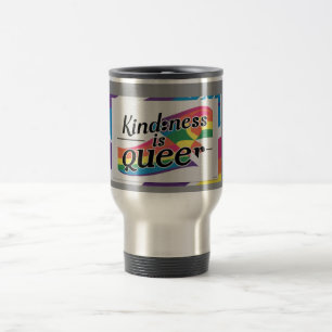 Kindness is Queer – Designed by ShelloCB Travel Mug