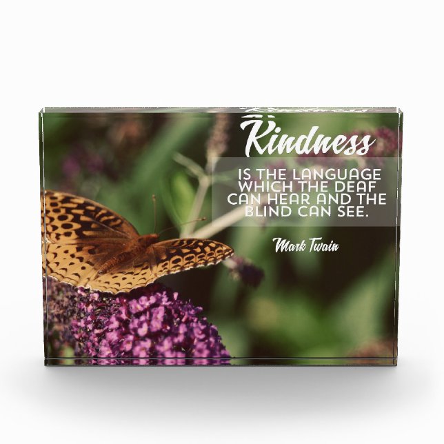 Kindness Is The Language Photo Block (Front)