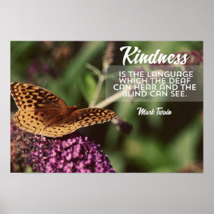 Kindness Is The Language Poster