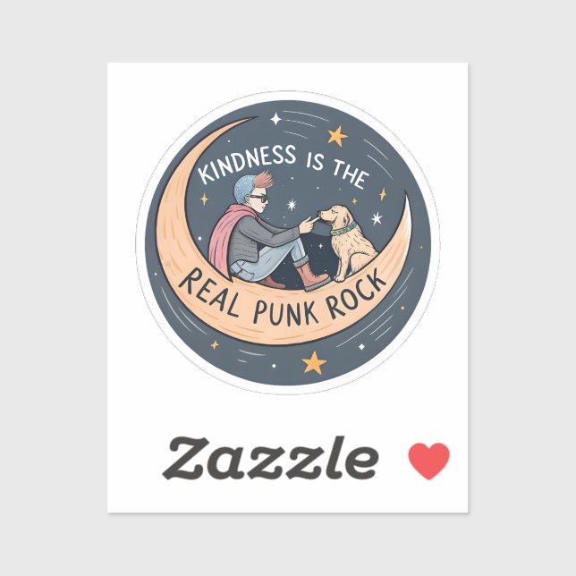 Kindness is the Real Punk Rock Sticker — Hero & Do (Sheet)