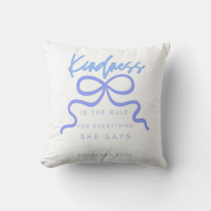Kindness is the Rule for Everything, Christian Throw Pillow