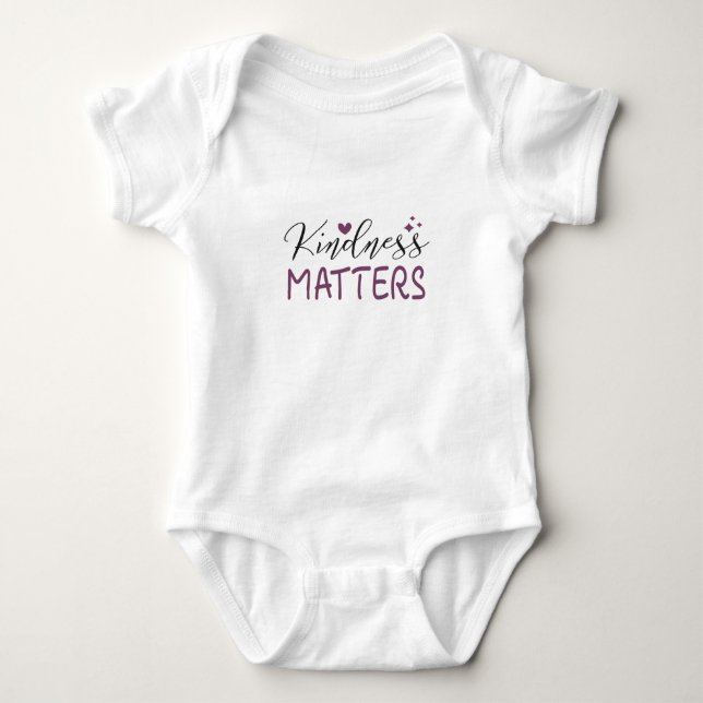 Kindness matters baby bodysuit (Front)