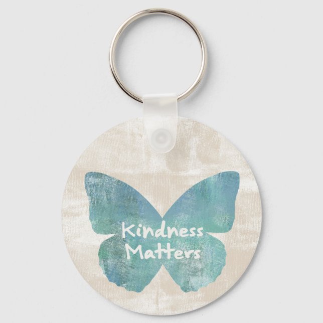 Kindness Matters Butterfly Keychain (Front)