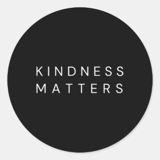 Kindness Matters Classic Round Sticker