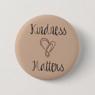 Kindness Matters Heart 2 Inch Round Button