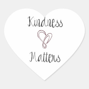 Kindness Matters Heart Heart Sticker