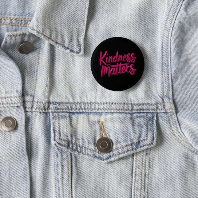 Kindness Matters Paint 2 Inch Round Button (In Situ)