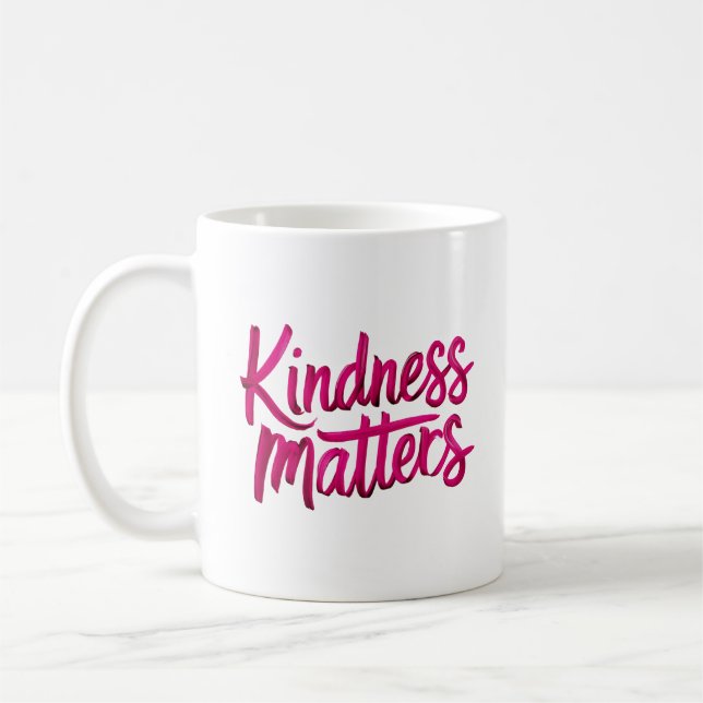 Kindness Matters Paint Coffee Mug (Left)