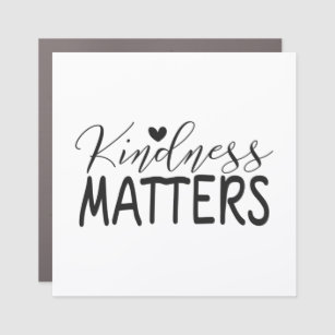 Kindness matters square sticker car magnet