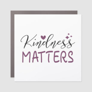 Kindness matters square sticker car magnet